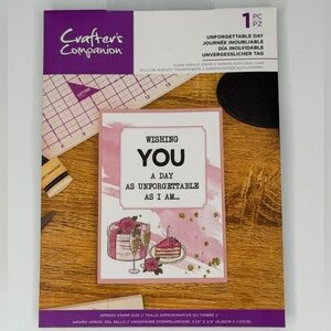 Crafters Companion Acrylic Stamp, 8 styles available with funny/silly sayings